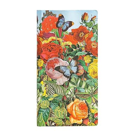 Butterfly Garden Slim Lined Hardcover Journal