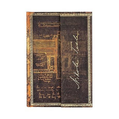 Tesla, Sketch of a Turbine Mini Lined Hardcover Journal