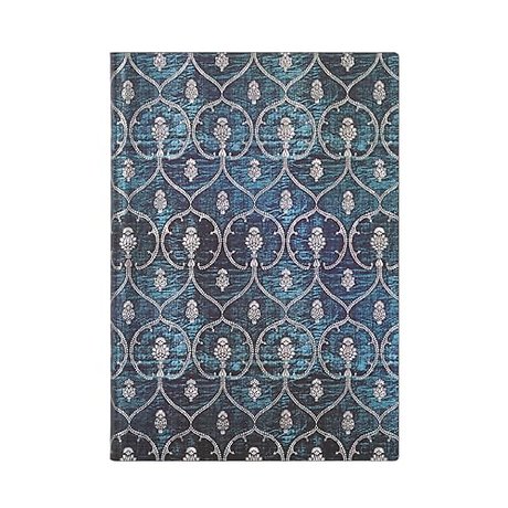 Blue Velvet Midi Lined Journal
