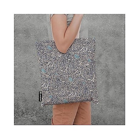 Granada Turquoise (Moorish Mosaic) Canvas Bag