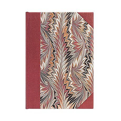 Rubedo (Cockerell Marbled Paper) Midi Unlined Hardcover Journal