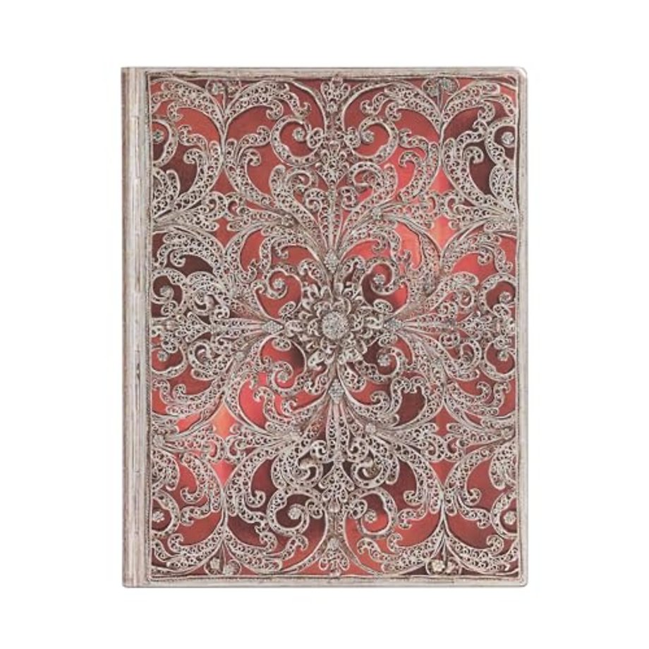 Garnet (Silver Filigree Collection) Ultra Lined Softcover Flexi Journal