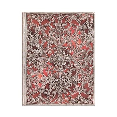Garnet (Silver Filigree Collection) Ultra Unlined Softcover Flexi Journal