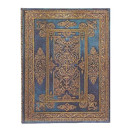 Blue Luxe (Luxe Design) Ultra Lined Hardback Journal (Elastic Band Closure)