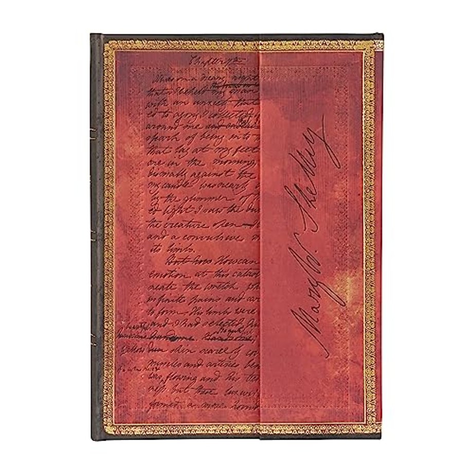 Mary Shelley, Frankenstein (Embellished Manuscripts Collection) Midi Lined Hardback Journal (Wrap Closure)