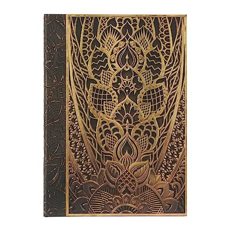 The Chanin Rise (New York Deco) Midi Lined Hardback Journal (Elastic Band Closure)