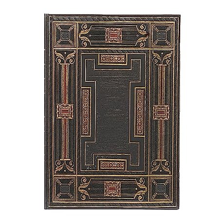 Onyx (Asterales) Midi Lined Hardback Journal (Elastic Band Closure)