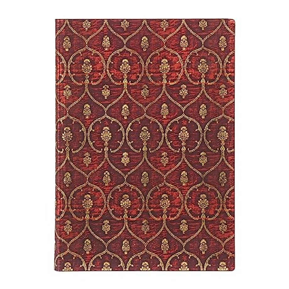 Red Velvet Midi Unlined Softcover Flexi Journal (Elastic Band Closure)