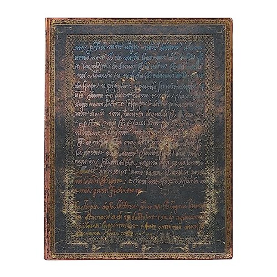 Michelangelo, Handwriting (Embellished Manuscripts Collection) Ultra Unlined Softcover Flexi Journal (Elastic Band Closure)