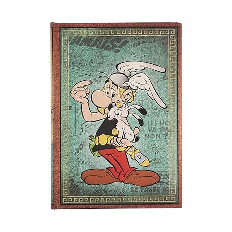 Asterix the Gaul (The Adventures of Asterix) Midi Unlined Hardback Journal (Elastic Band Closure)