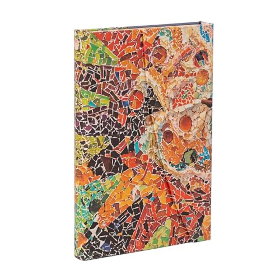 Gaudi’s Sun (Gaudi’s Mosaics) Mini Unlined Hardback Journal (Wrap Closure)