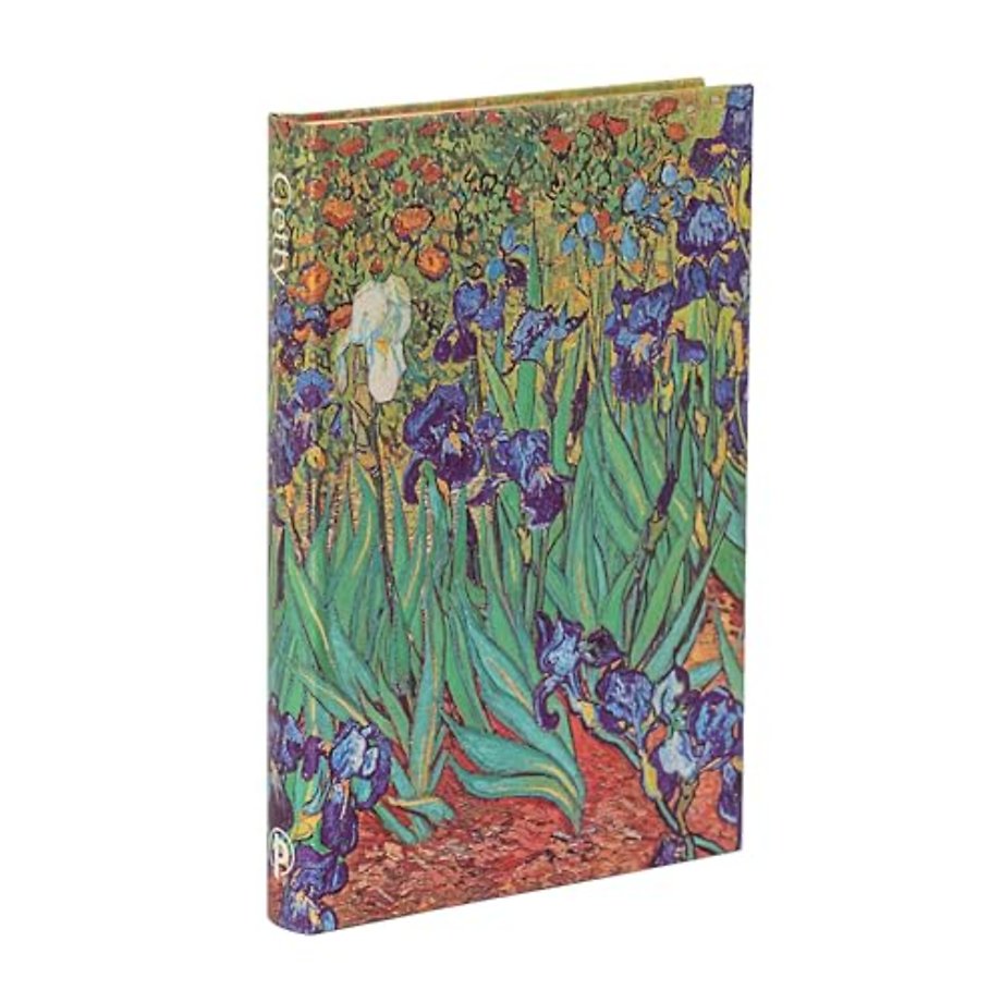Van Gogh’s Irises Mini Lined Hardback Journal (Elastic Band Closure)