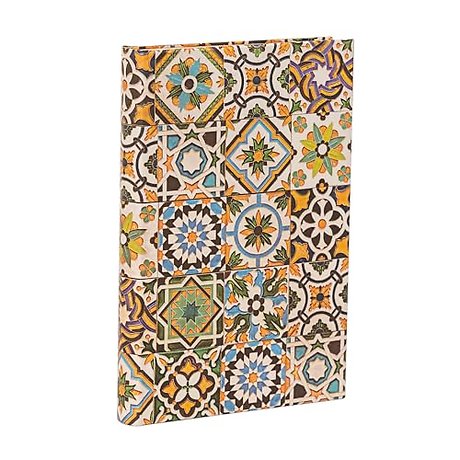 Porto (Portuguese Tiles) Mini Hardback Address Book (Elastic Band Closure)
