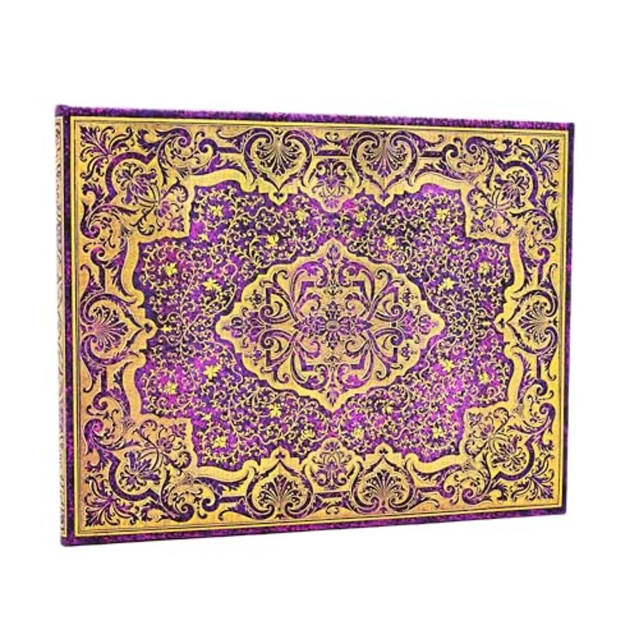 Picaresque Lined Hardcover Guest Book (Elastic Band Closure)