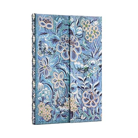 Blue Willow (Celebrate Hanfu) Mini Unlined Hardcover Journal (Wrap Closure)