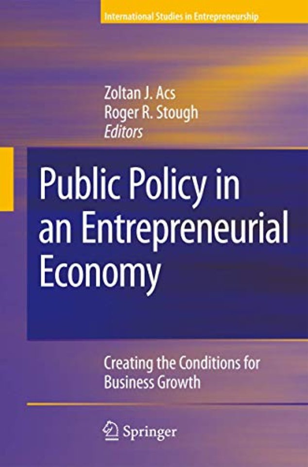 Public Policy in an Entrepreneurial Economy