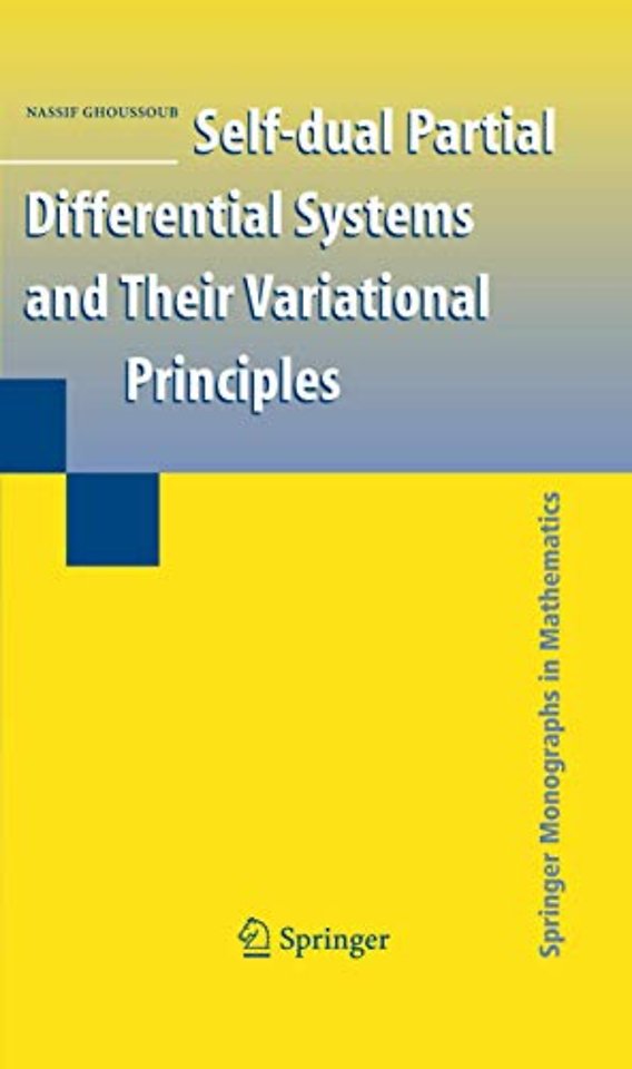 Self-dual Partial Differential Systems and Their Variational Principles