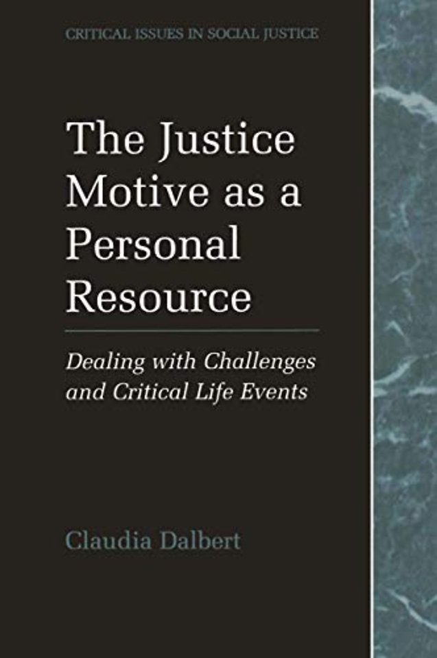 The Justice Motive as a Personal Resource