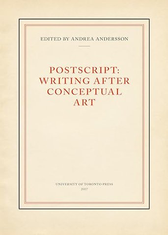Postscript – Writing After Conceptual Art