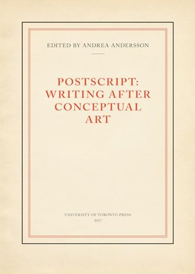 Postscript – Writing After Conceptual Art