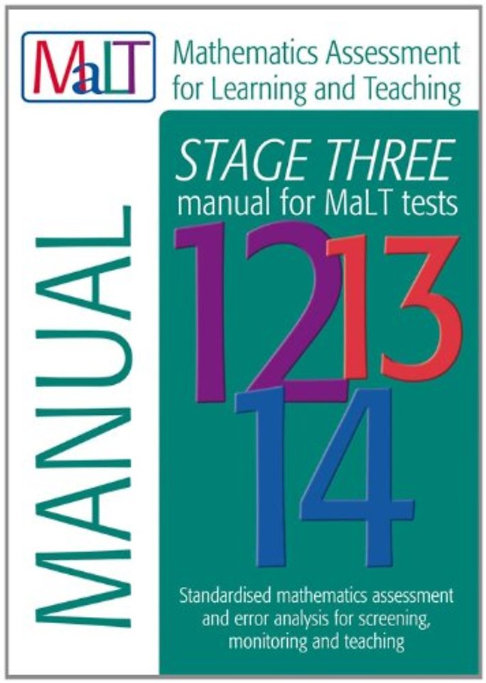 MaLT Stage Three (Tests 12-14) Manual (Mathematics Assessment for Learning and Teaching)
