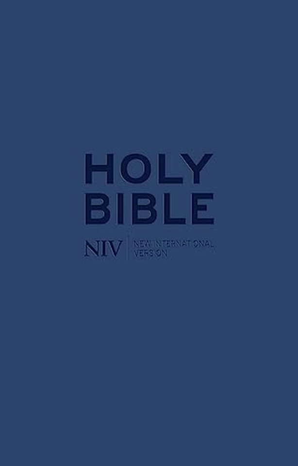 NIV Tiny Navy Soft-tone Bible with Zip