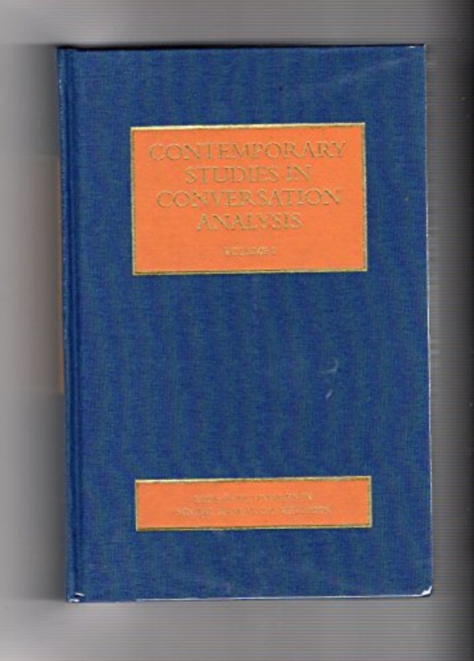Contemporary Studies in Conversation Analysis