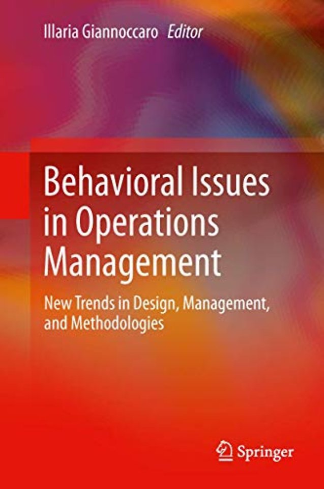 Behavioral Issues in Operations Management