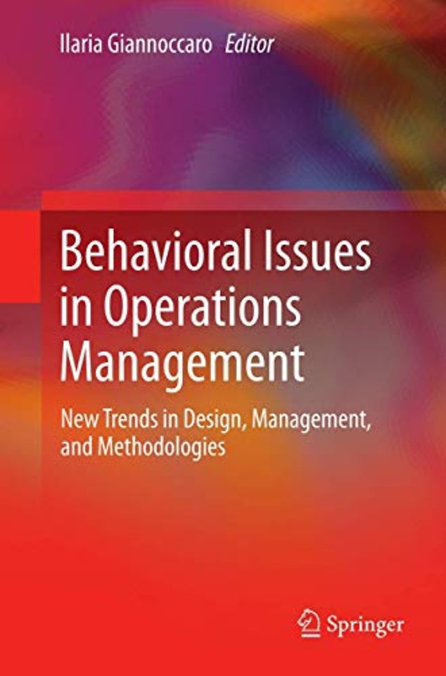 Behavioral Issues in Operations Management