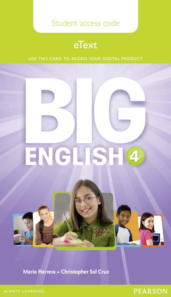 Big English 4 Pupil's eText Access Code (standalone)