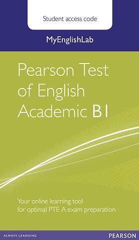 MyEnglishLab Pearson Test of English Academic B1 Standalone Student Access Card