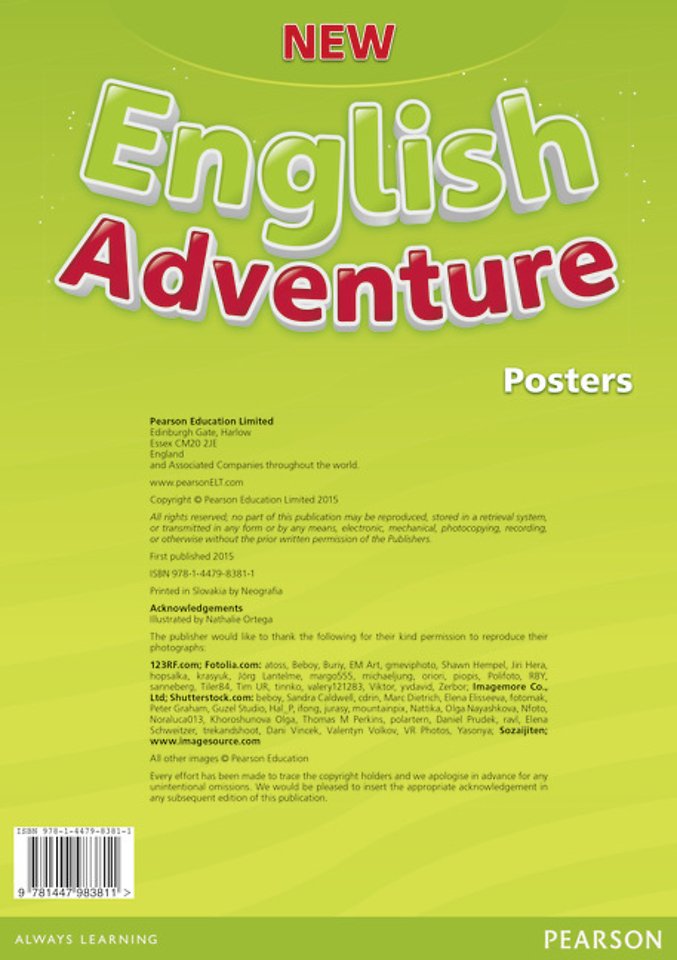 New English Adventure PL 2/GL 1 Posters