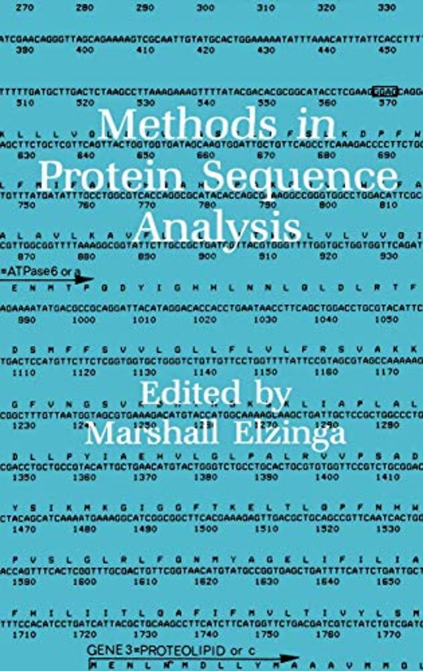 Methods in Protein Sequence Analysis