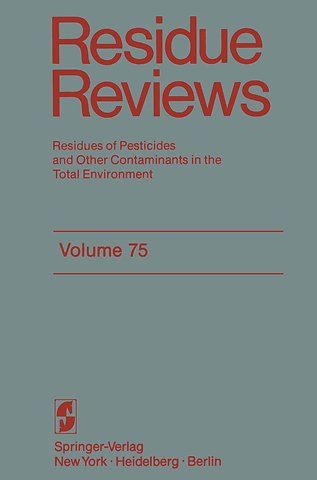 Residue Reviews
