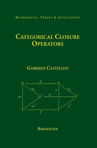 Categorical Closure Operators