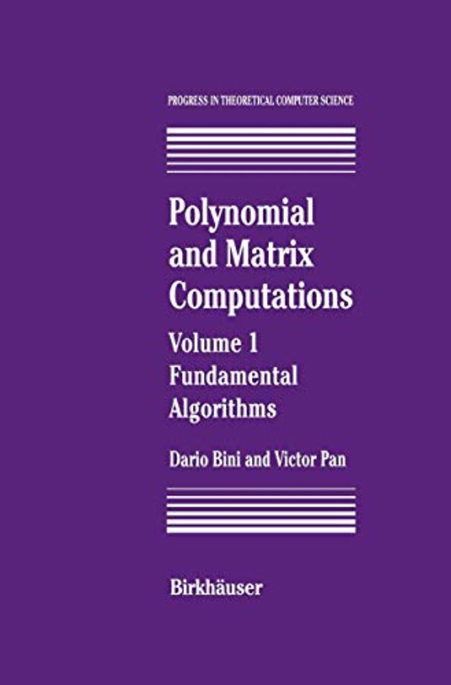Polynomial and Matrix Computations
