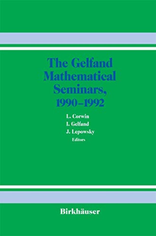 The Gelfand Mathematical Seminars, 1990–1992