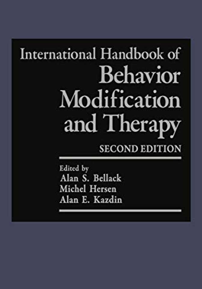International Handbook of Behavior Modification and Therapy