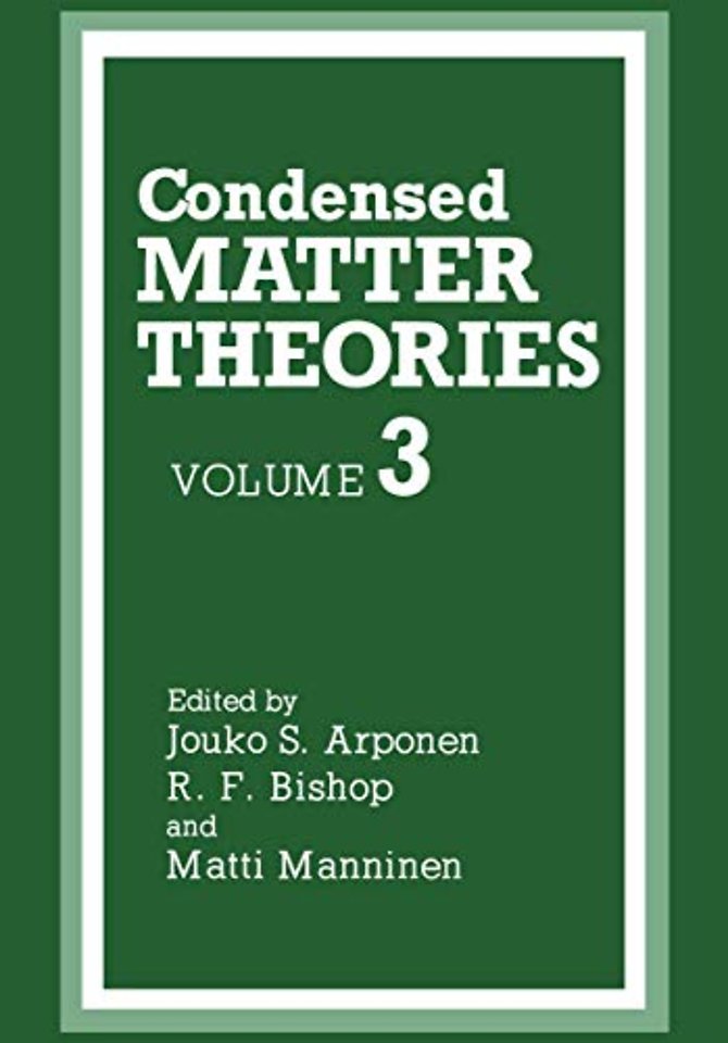 Condensed Matter Theories
