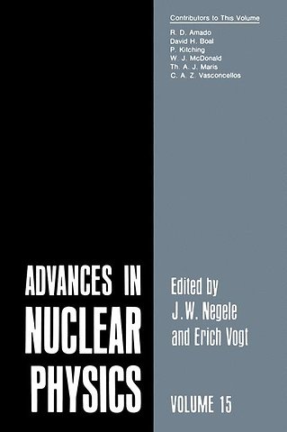 Advances in Nuclear Physics