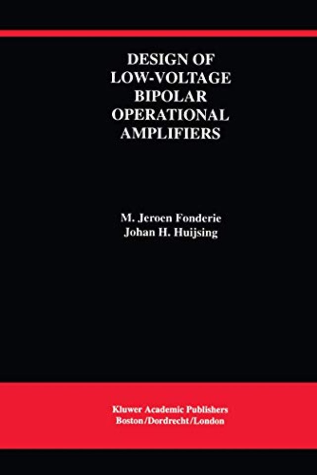 Design of Low-Voltage Bipolar Operational Amplifiers