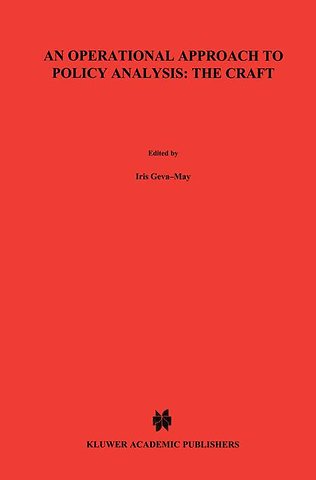 An Operational Approach to Policy Analysis: The Craft