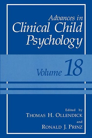 Advances in Clinical Child Psychology