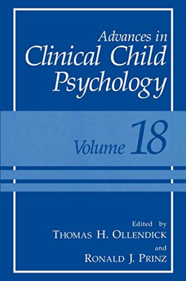Advances in Clinical Child Psychology
