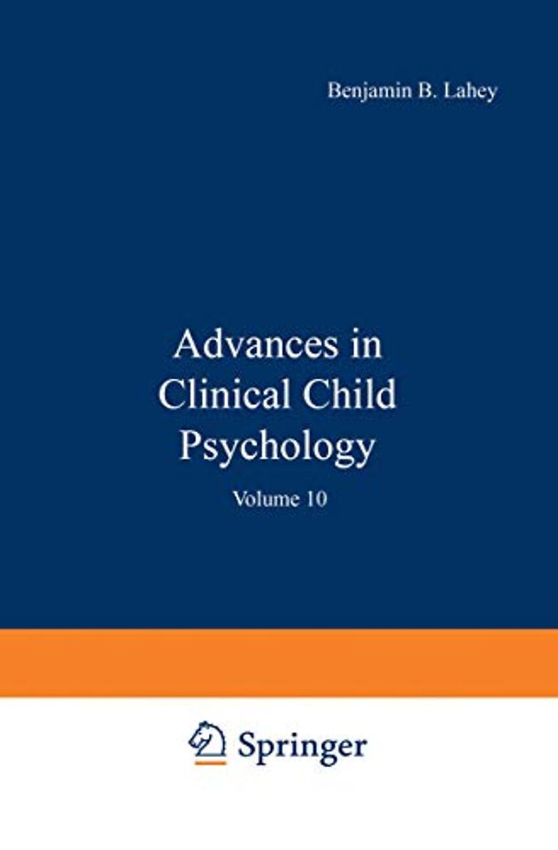 Advances in Clinical Child Psychology