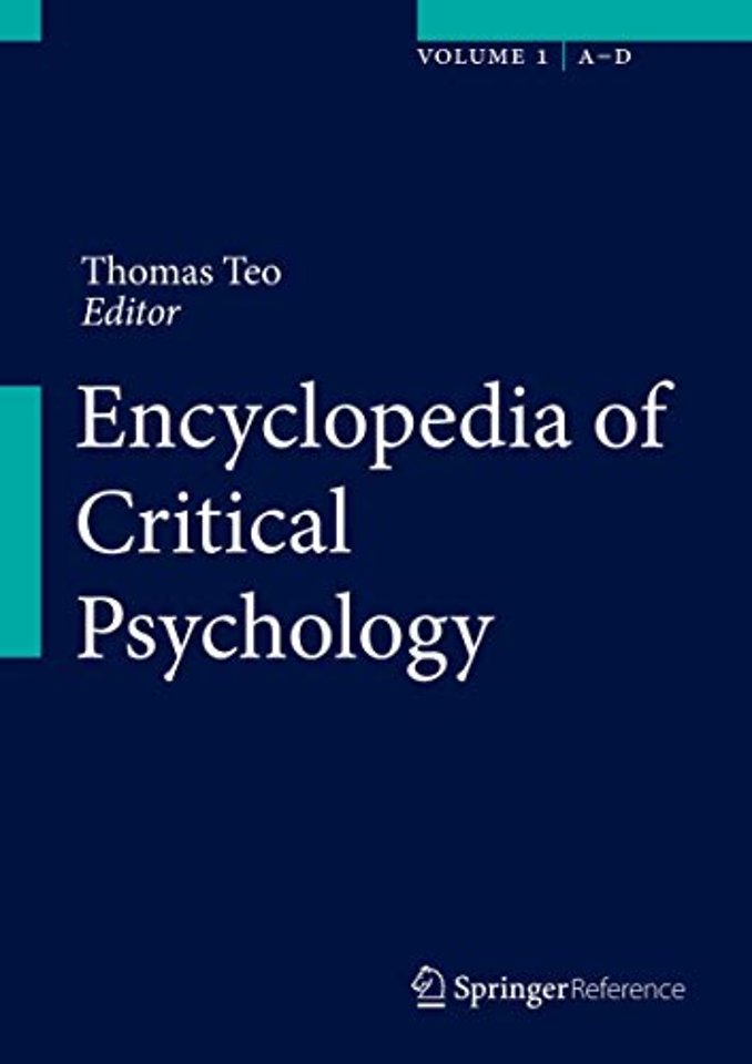 Encyclopedia of Critical Psychology