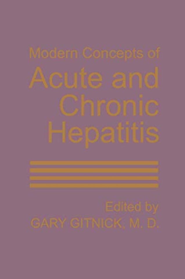 Modern Concepts of Acute and Chronic Hepatitis