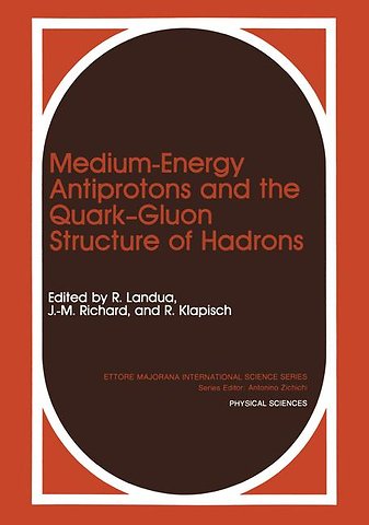Medium-Energy Antiprotons and the Quark—Gluon Structure of Hadrons