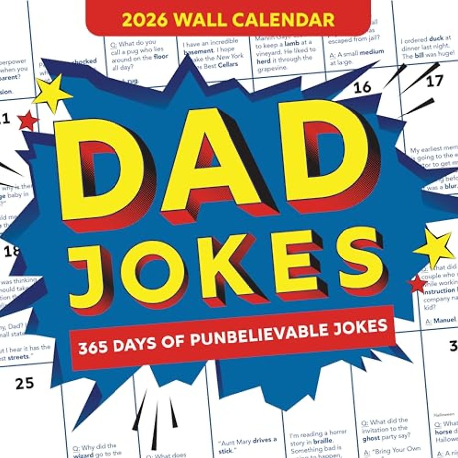 2026 Dad Jokes Wall Calendar