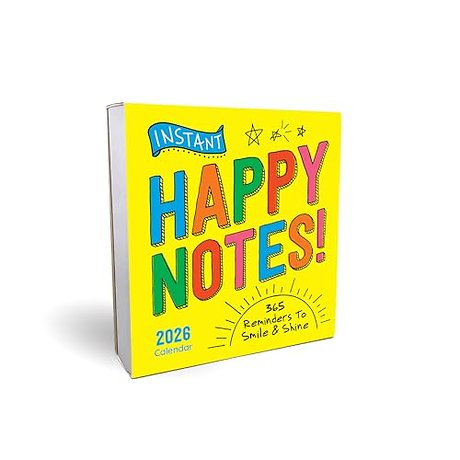 2026 Instant Happy Notes Boxed Calendar